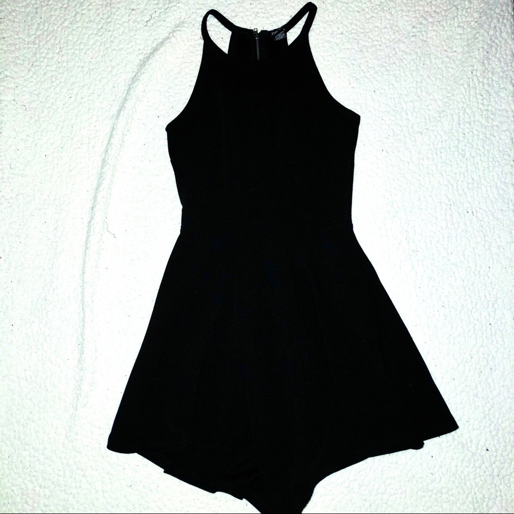 Rue21 Black Halter Dress with Back Zipper